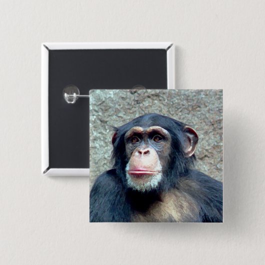 Chimpanzee Button (Vorne & Hinten)