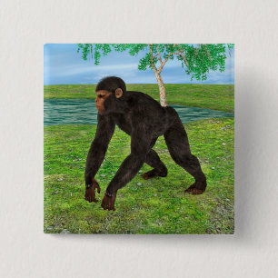 Chimpanzee Button