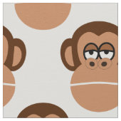 Chimpanzee Cartoon Stoff (Nahaufnahme)