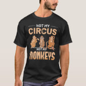 Chimpanzee Circus Zoo Animal Monkey Lover Monkey T-Shirt (Vorderseite)