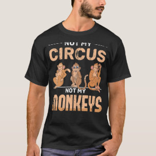 Chimpanzee Circus Zootier Affe Affe T-Shirt
