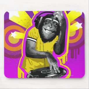 Chimpanzee DJ Mousepad