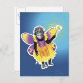 Chimpanzee Fairy Postkarte (Vorne/Hinten)