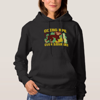 Chimpanzee Going Ape Over Bananas Hoodie