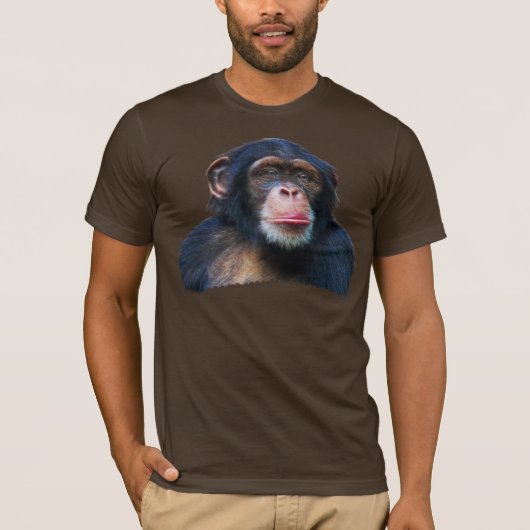 CHIMPANZEE II Wildlife Art T - Shirt (Vorderseite)