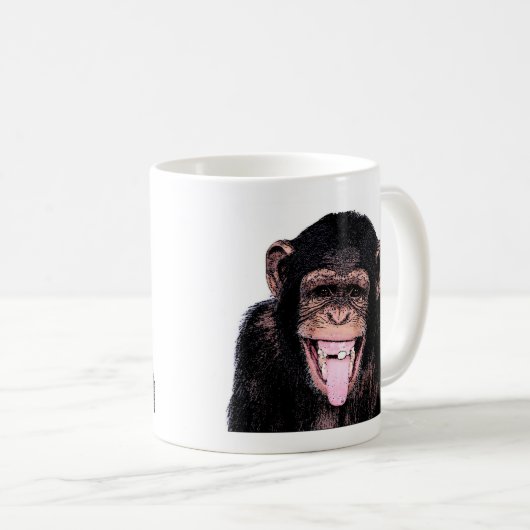 Chimpanzee Kaffeetasse (VorderseiteRechts)