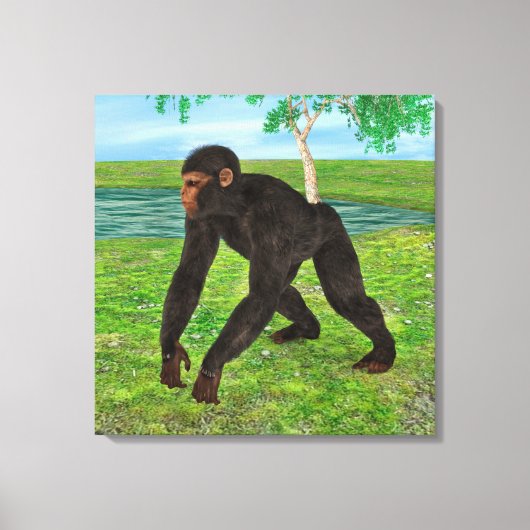 Chimpanzee Leinwanddruck (Vorderseite)