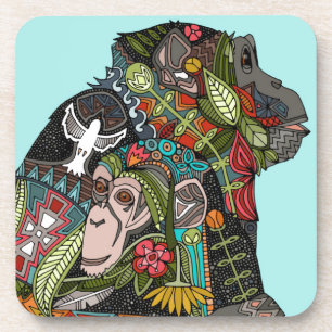 chimpanzee love sky untersetzer