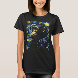 Chimpanzee Lover Geschenk Kunst T-Shirt