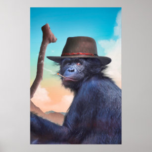 Schimpanse Kunstdrucke Poster &