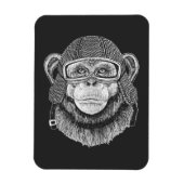 Chimpanzee Motorradfahrer Magnet (Vertikal)