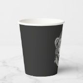 Chimpanzee Motorradfahrer Pappbecher (Vorderseite)