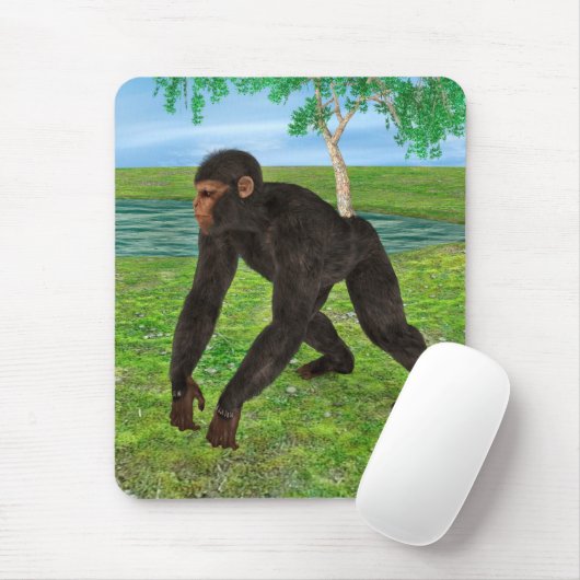 Chimpanzee Mousepad (Mit Mouse)