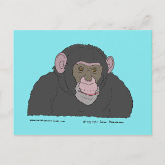 Chimpanzee Postkarte