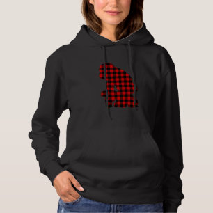 Chimpanzee Red Buffalo Karierte Affenpassfamilie Hoodie
