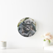 CHIMPANZEE RUNDE WANDUHR (Zuhause)