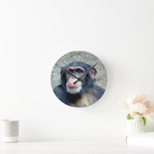 Chimpanzee Runde Wanduhr (Zuhause)