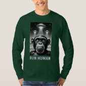 Chimpanzee Selfie UFO Fun Quirky Geschenk T-Shirt (Vorderseite)