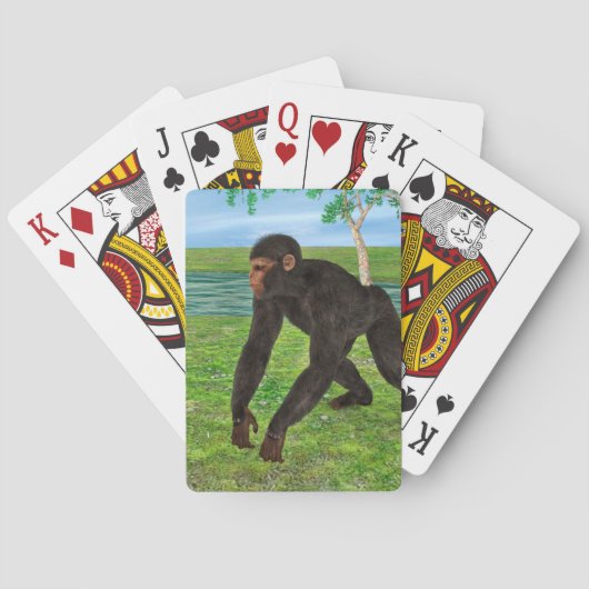 Chimpanzee Spielkarten (Rückseite)