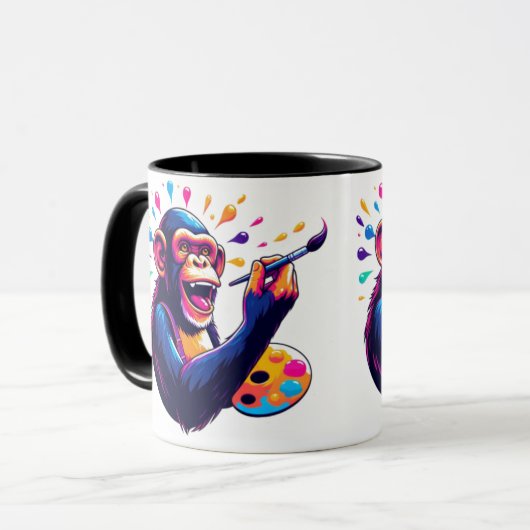 Chimpanzee Tasse (Vorderseite Links)