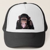 Chimpanzee Tongue Truckerkappe (Vorderseite)