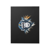 Chimpanzee Vector Art mit lebhaften Farben Notizblock (Rotiert)