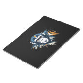 Chimpanzee Vector Art mit lebhaften Farben Notizblock (angewinkelt)