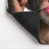 Chimpanzee Wearing Pink Lipstick Mousepad (Ecke)