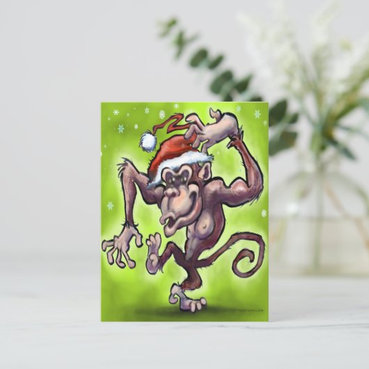 Chimpanzee Weihnachten (Stehend Vorderseite)