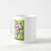 Chimpanzee Weihnachten Kaffeetasse (Vorderseite Links)