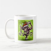 Chimpanzee Weihnachten Kaffeetasse (Links)