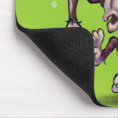Chimpanzee Weihnachten Mousepad (Ecke)
