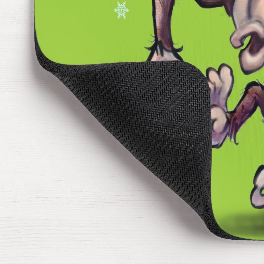 Chimpanzee Weihnachten Mousepad (Ecke)