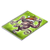 Chimpanzee Weihnachten Notizblock (Linke Seite)
