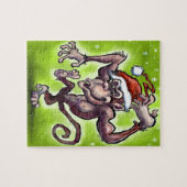 Chimpanzee Weihnachten Puzzle (Horizontal)