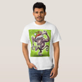 Chimpanzee Weihnachten T-Shirt (Vorne ganz)