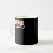 Chimpanzee Whisperer Funny Chimpanzee Lover Kaffeetasse (Vorderseite Links)