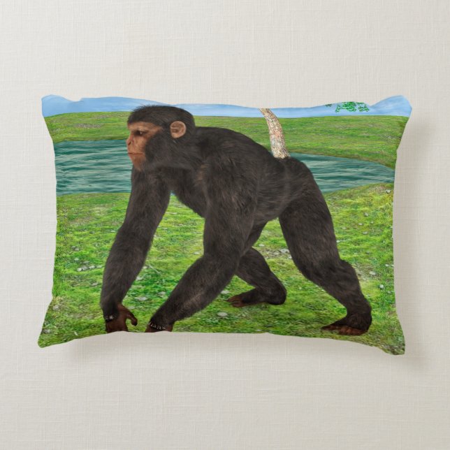 Chimpanzee Zierkissen (Rückseite)
