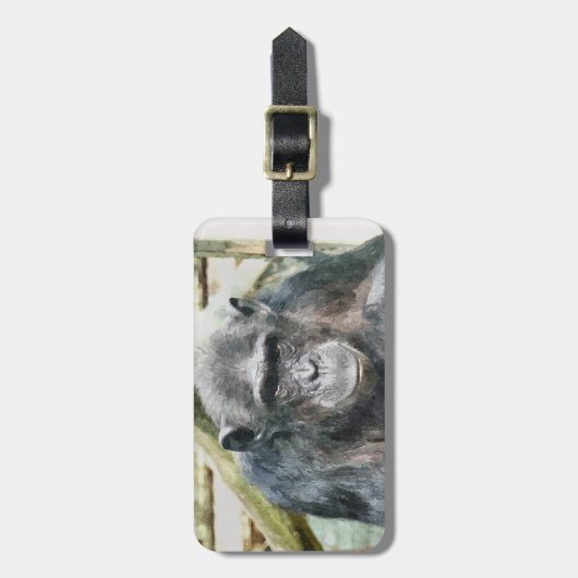 CHIMPANZEES GEPÄCKANHÄNGER (Vorderseite vertikal)