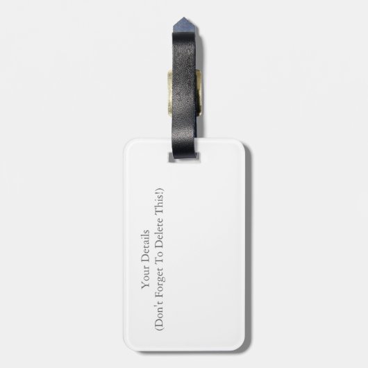 CHIMPANZEES GEPÄCKANHÄNGER (Rückseite vertikal)