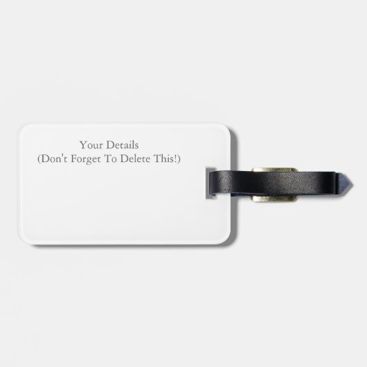 CHIMPANZEES GEPÄCKANHÄNGER (Rückseite horizontal)