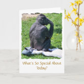 CHIMPANZEES KARTE (Gelbe Blume)