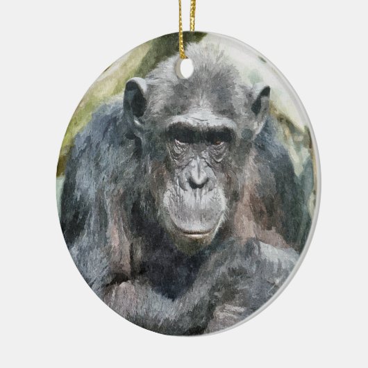 CHIMPANZEES KERAMIKORNAMENT (Links)