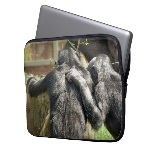 CHIMPANZEES LAPTOPSCHUTZHÜLLE (Vorderseite Links)