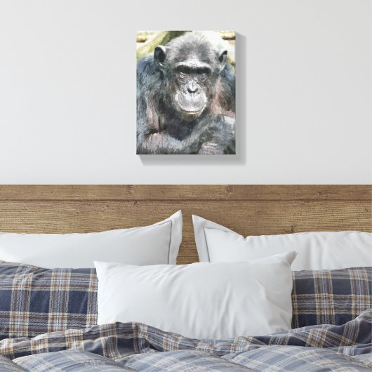 CHIMPANZEES LEINWANDDRUCK (Insitu (Schlafzimmer))