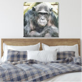 CHIMPANZEES LEINWANDDRUCK (Insitu (Schlafzimmer))