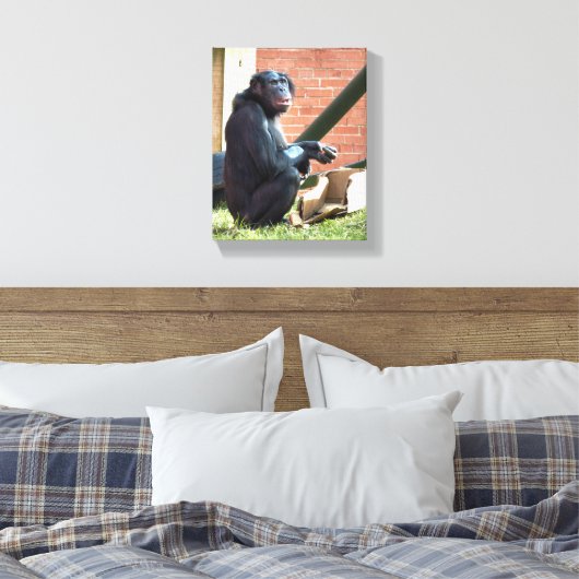 CHIMPANZEES LEINWANDDRUCK (Insitu (Schlafzimmer))