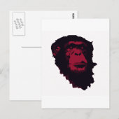 CHIMPANZEN SIND PHANTASTISCH POSTKARTE (Vorne/Hinten)
