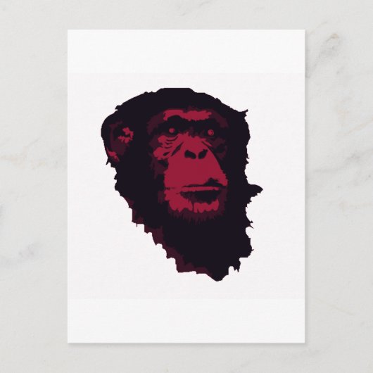 CHIMPANZEN SIND PHANTASTISCH POSTKARTE (Vorderseite)
