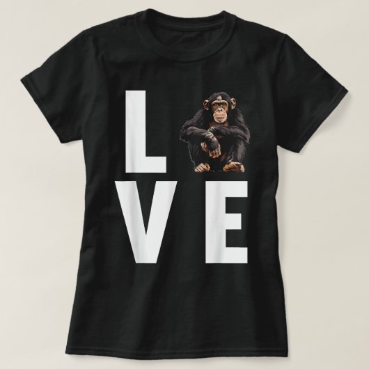 Chimpanzes Chimpanzee T-Shirt (Design vorne)